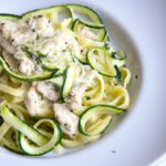 Creamy Keto Chicken Alfredo with Zesty Zucchini Noodles