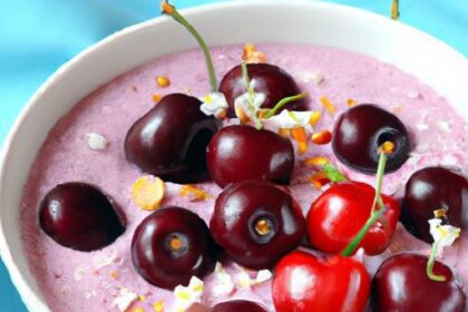Delicious Cherry Berry Smoothie Bowl Recipe with Calories Count