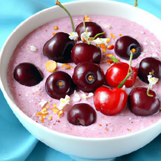 Delicious Cherry Berry Smoothie Bowl Recipe with Calories Count