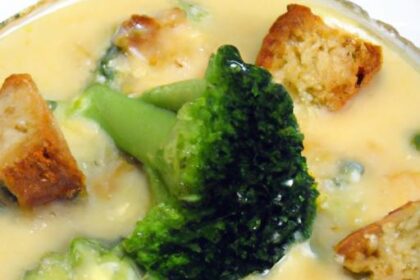 Creamy Slow Cooker Broccoli Cheese Soup with Velveeta Delight