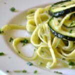Zucchini Noodles in Silky Creamy Pesto Delight