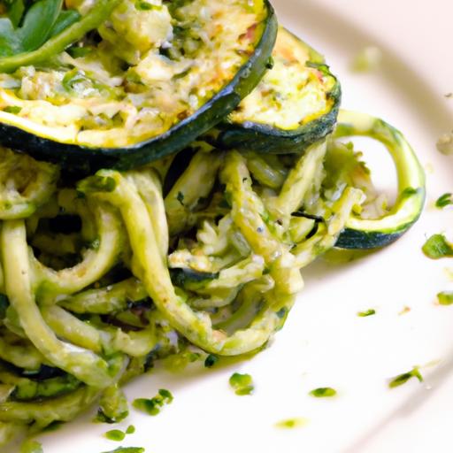 Zucchini Noodles in Silky Creamy Pesto Delight