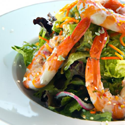Discover the zesty Charm of Our Signature Prawn Salad