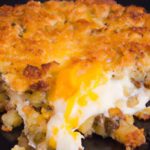 Hearty Breakfast Casserole with Crispy Hash Browns Delight