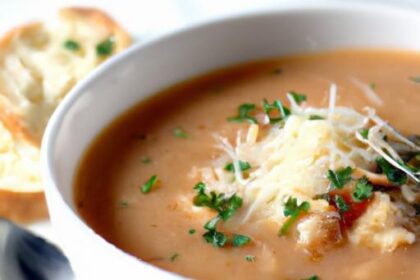 Velvety Parmesan Chicken Soup: Comfort in Every Spoonful