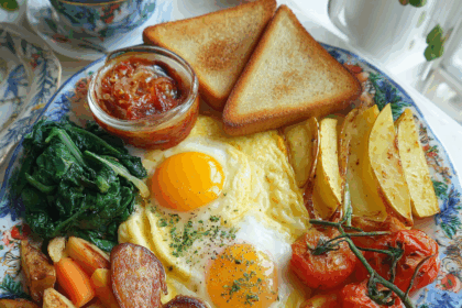 Delicious Vegetarian Breakfast