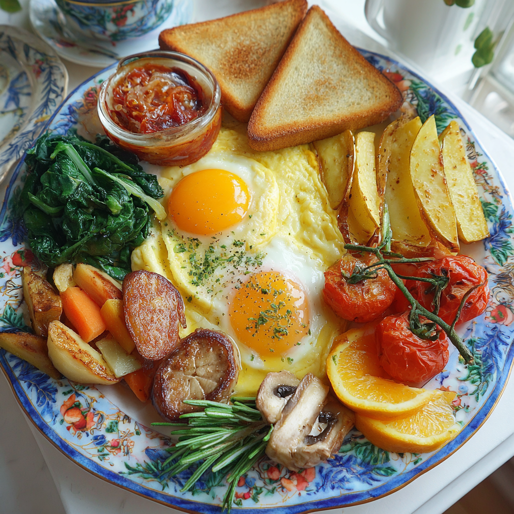 Delicious Vegetarian Breakfast