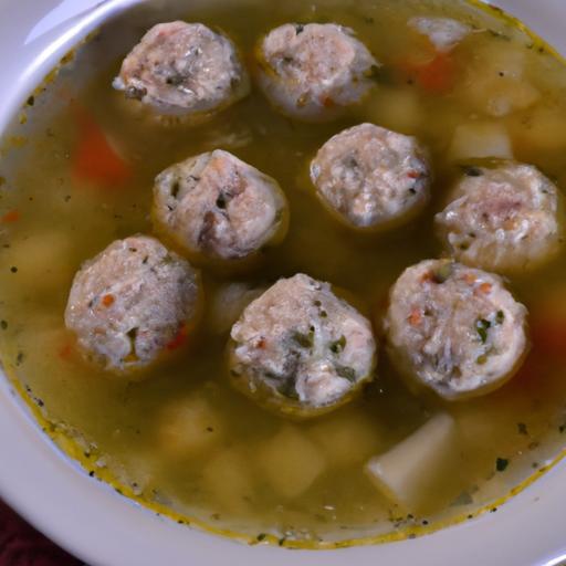 Hearty Homemade Italian Wedding Soup with Chicken Meatballs