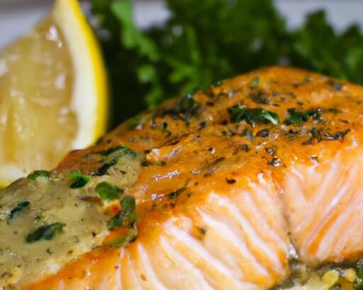 Zesty Grilled Salmon with Creamy Lemon Dill Sauce Delight