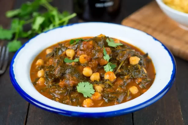Wholesome Chickpea Curry with Spinach
