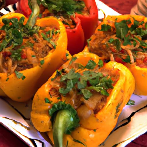 Spice Up Dinner with Flavorful Mexican Chicken Stuffed Peppers