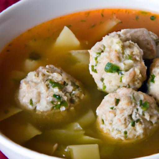 Hearty Homemade Italian Wedding Soup with Chicken Meatballs