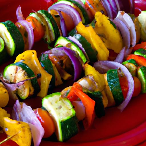 Sizzling Grilled Veggie Skewers: A Colorful Flavor feast